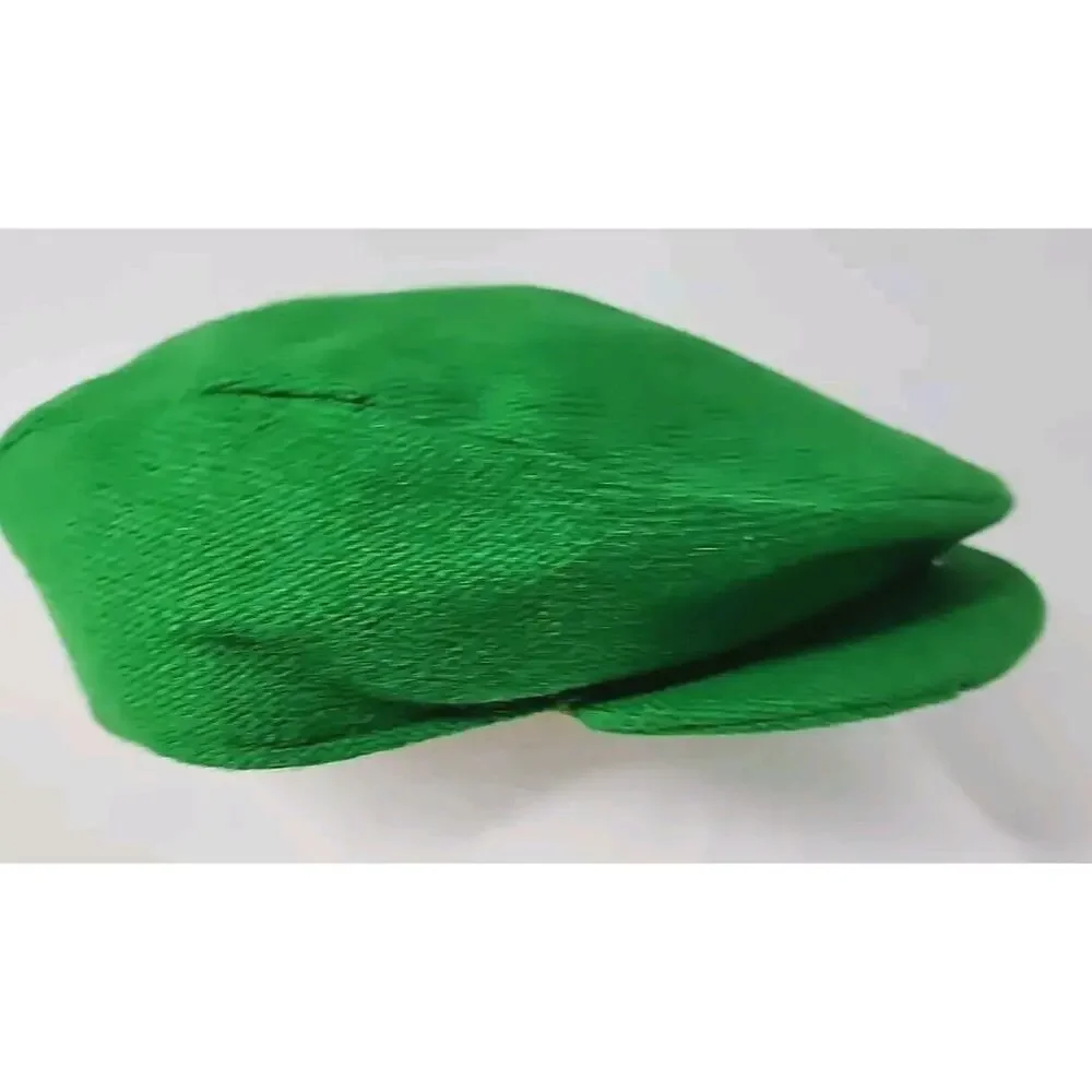 Vtg rish Tweed Flat Cap 100% Pure Wool Sz M Driving Hat Green Made Ireland‎ U8B